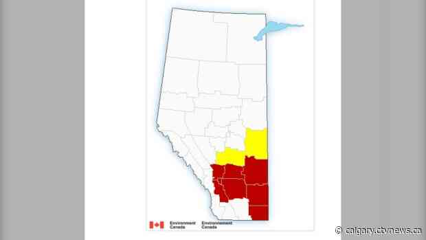 Severe thunderstorm warning in place for Calgary, watches issued for surrounding area