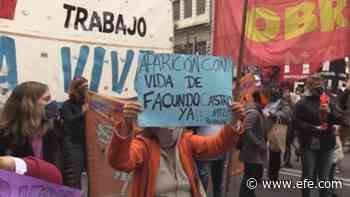 Organizaciones sociales protestan en Buenos Aires por la desaparición de un joven - EFE - Noticias