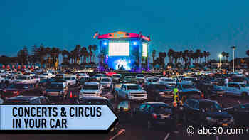 Drive-in entertainment, circus and concerts from your car