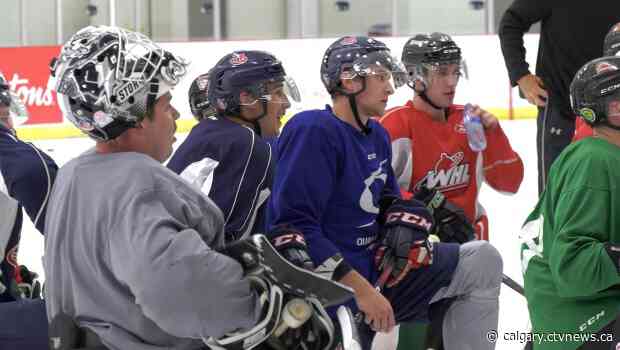 Local junior and pro hockey players back on the ice as part of United Hockey camp in Lethbridge