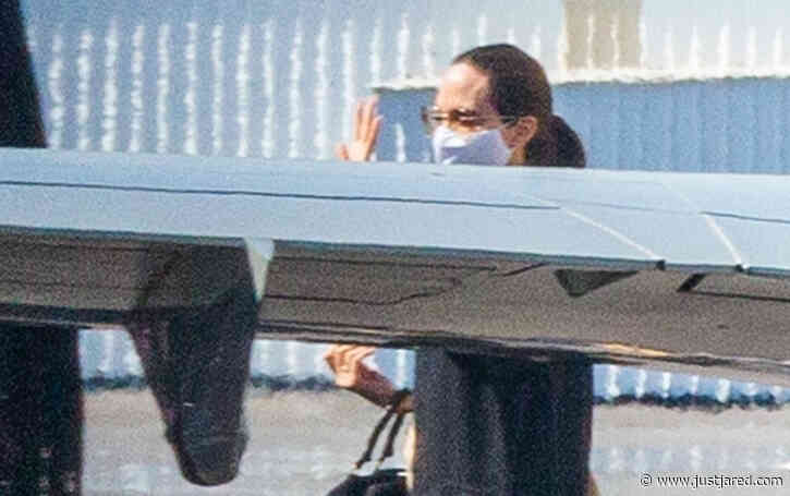 Angelina Jolie Lands Back in L.A. After Flying Private with Her Kids