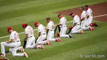 Yankees, Nationals kneel before game in tribute to Black Lives Matter
