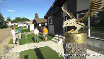 This Edmonton man created a golf course in his own front yard - CTV News Edmonton