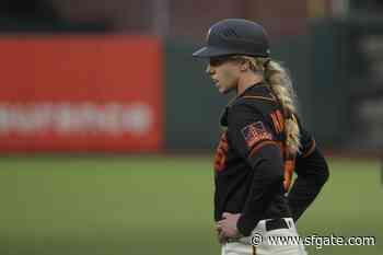 SF Giants coach Alyssa Nakken makes history coaching first base - SF Gate