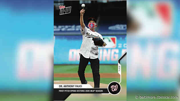 Dr. Anthony Fauci’s First Pitch At Nationals Game Now On A Baseball Card