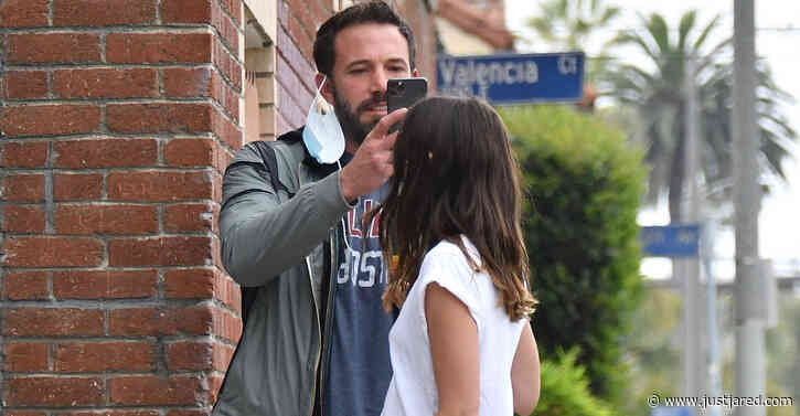 Ben Affleck Snaps Photos of Ana de Armas on Their Dog Walk