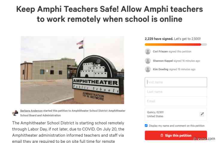 Amphi teachers asking for flexibility as they are required to work on site