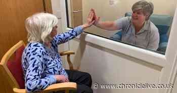 Care home residents 'overjoyed' to reunite with families in new visitor pod