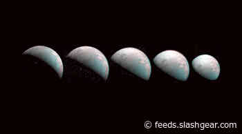 NASA publishes first images of Jovian moon’s colorful North Pole