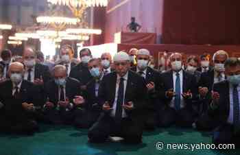 Erdogan joins first Muslim prayer in Hagia Sophia as mosque