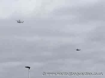 Why military helicopters have been spotted in the skies of Warrington this week