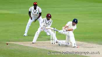 Stuart Broad’s fast half-century steadies the ship for England on second morning