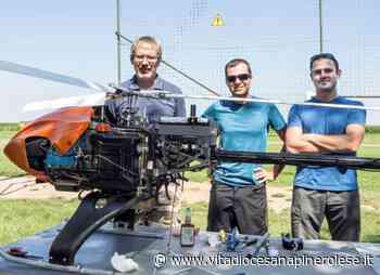 Testato a Riva di Pinerolo un innovativo elicottero-robot - Vita Diocesana Pinerolese