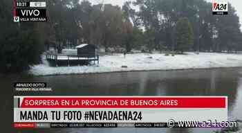 La nieve llegó al sur de la provincia de Buenos Aires y seguirá en el fin de semana - A24.com