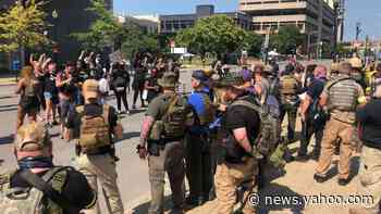 Live updates from weekend protests: Armed militias arrive in Louisville; accidental gunshots reported