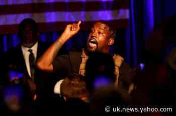 Kanye West publicly apologises to Kim Kardashian for abortion comments at rally