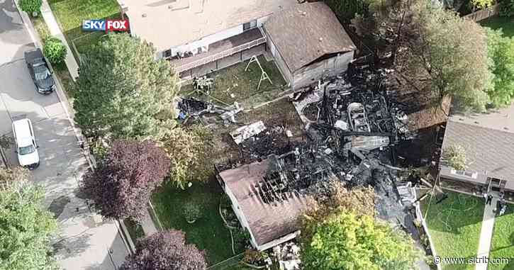 Plane carrying 6 crashes in West Jordan neighborhood, damaging homes and injuring ‘multiple’ people
