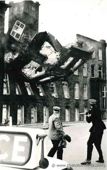 Dramatic moment as Delph Mill, Bolton came crashing down