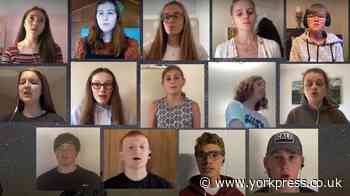 Youth choir give virtual performance from home