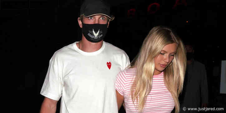 Logan Paul & Girlfriend Josie Canseco Cuddle Up After Dinner With Friends in West Hollywood