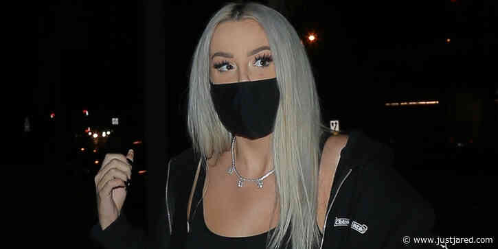 Tana Mongeau Shows Off Her Abs While Arriving for Dinner With Friends in West Hollywood