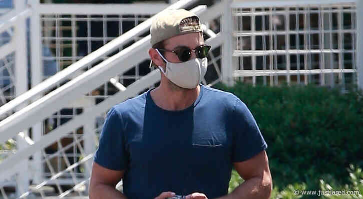 Chace Crawford Wears a Face Mask While on a Coffee Run