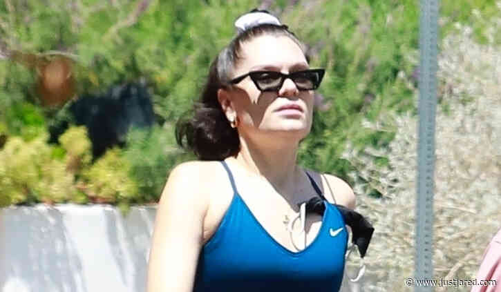 Jessie J Shows Off Midriff While Out on a Walk in L.A.