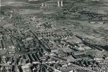 Bird's eye view of Farnworth and Kearsley Power Station