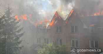 Firefighters battling blaze in Richmond Hill townhouse complex