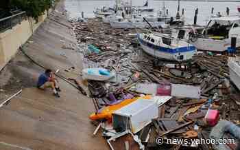 Hurricane Hanna brings power cuts and flooding to Texas after being downgraded to tropical storm