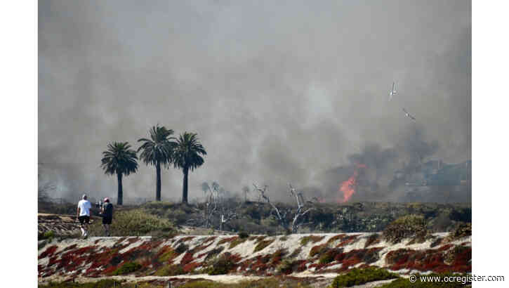 Crews contain 62-acre brush fire in Bolsa Chica wetlands in Huntington Beach; homes spared