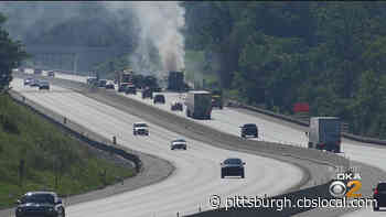 Semi-Truck Catches Fire After Crash Along Pa. Turnpike