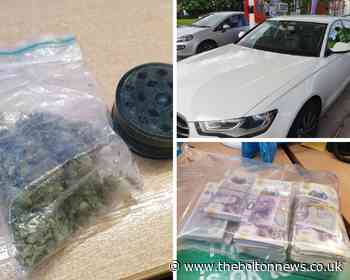 Police find cannabis and £25,000 after stopping car in Little Lever