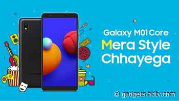 Samsung Galaxy M01 Core With Android Go, Single Rear Camera Launched in India: Price, Specifications