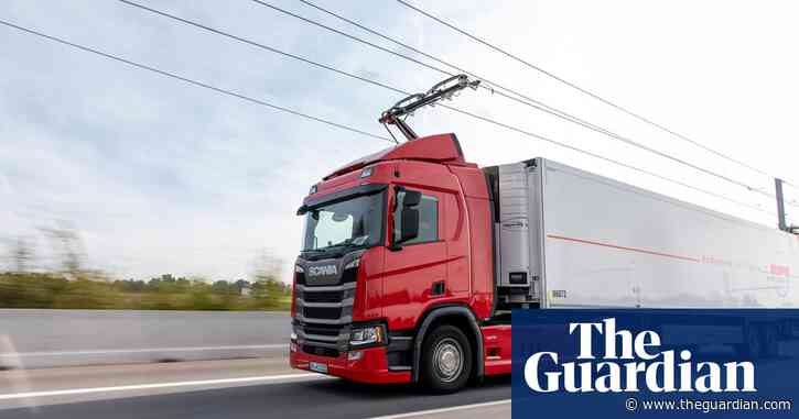 'E-highways' could slash UK road freight emissions, says study