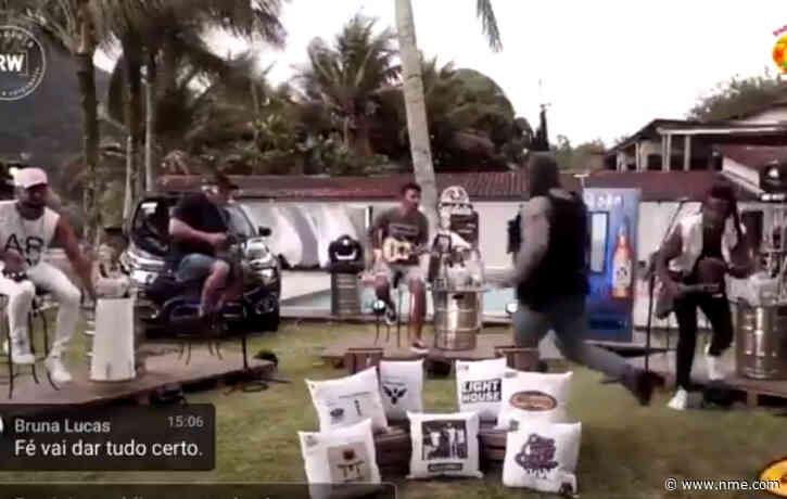 Brazilian band Aglomerou’s livestream interrupted by police shoot out