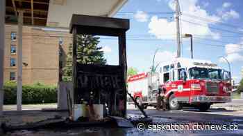 Blaze at abandoned Saskatoon gas station was deliberately set: fire department