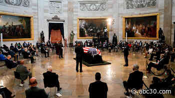 Civil rights icon John Lewis' body arrives at U.S. Capitol Rotunda to lie in state: LIVE