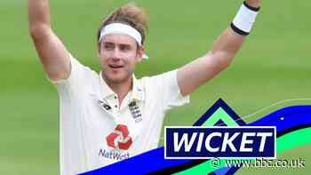England v West Indies: Stuart Broad traps Jason Holder lbw