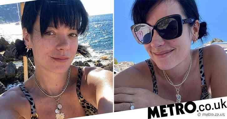 Lily Allen shows off huge ring on solo holiday after David Harbour engagement rumours