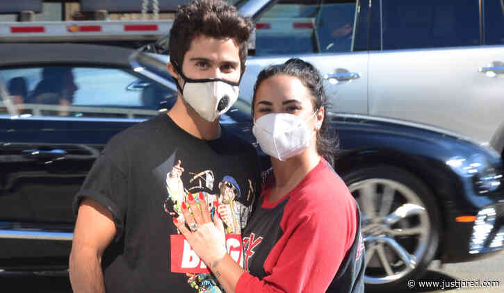 Demi Lovato Shows Off Engagement Ring, Flaunts PDA with Fiance Max Ehrich While Shopping!