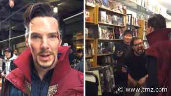 Benedict Cumberbatch Walks into Comic Store as Doctor Strange