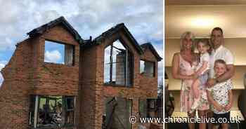 Family's heartbreak after brand new dream home burnt down weeks before moving in