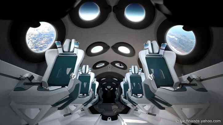 Virgin Galactic shows off new space plane's cabin