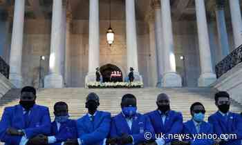 'He never yielded': mourners pay respects to John Lewis outside Capitol