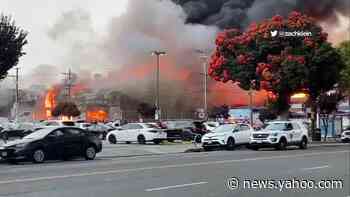 5-alarm fire burns multiple buildings in SF