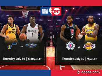Turner Sports sells out of ad time for NBA's abbreviated regular season restart