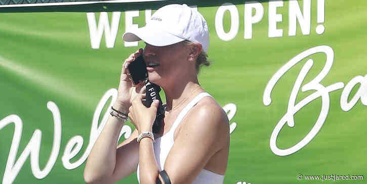 Amanda Kloots Arrives For Her First Tennis Lesson Ever: 'This Is My New Thing'