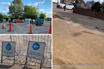 Water stations set up in Eltham & Blackheath after burst pipe
