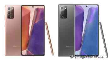 Samsung Galaxy Note 20, Galaxy Note 20 Ultra Prices Surface Again Ahead of Official Launch